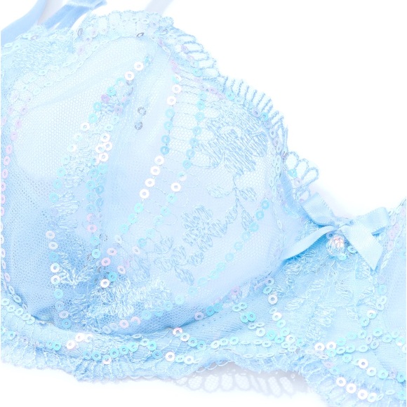 Victoria’s Secret Dream Angels Iridescent Embroidered sequins Balconette Bra - Picture 2 of 8